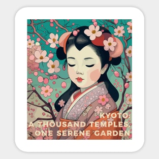 Kyoto Serene Garden Sticker